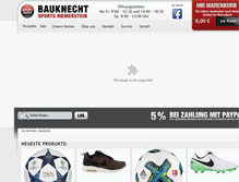 Tablet Screenshot of bauknecht-shop.de